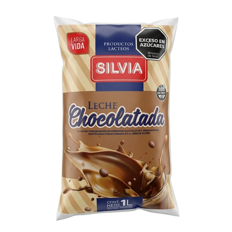 Leche Chocolatada — 1 L · pack x 6 u. · 3 packs x caja
